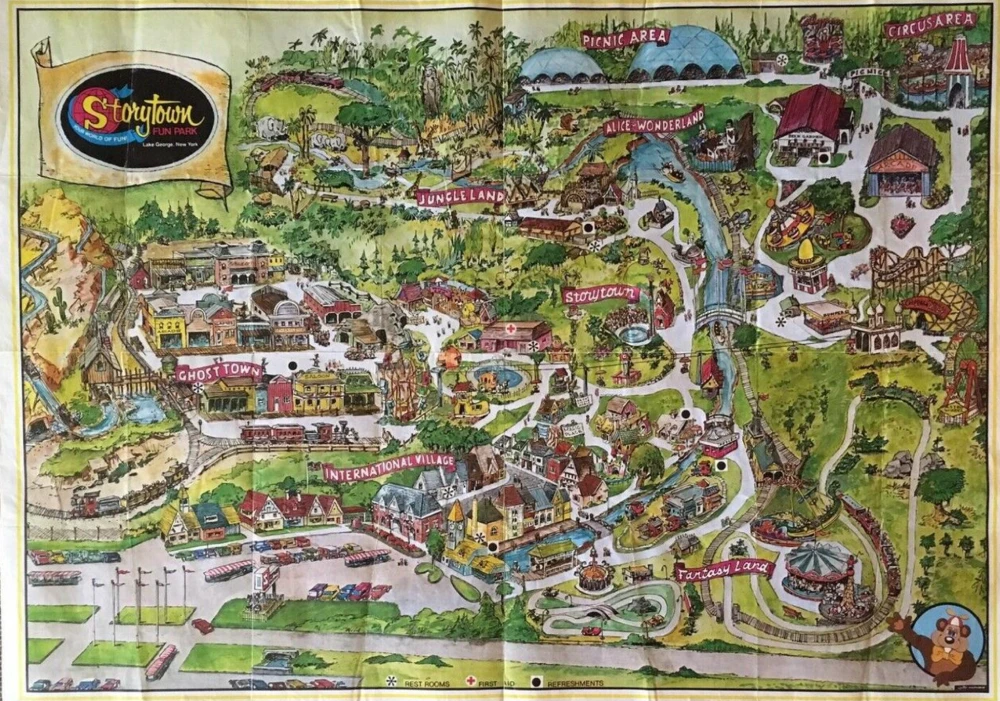 early 1980s park map